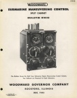 WOODWARD SUBMARINE MANEUVERING CONTROL  BULLETIN NO  01032